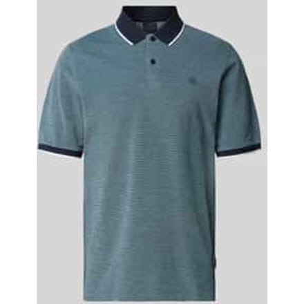 regular fit poloshirt met labelstitching