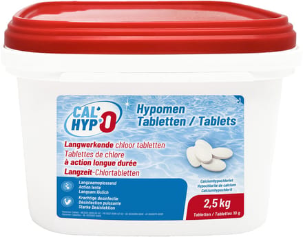 BSI - CalHyp-O - Hypomen Tablets - Langwerkende Chloortabletten 10 g - 2,5 kg