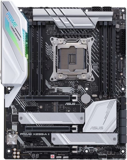 ASUS PRIME X299-A II Moederbord - Intel X299 - Intel LGA2066 socket - DDR4 RAM - ATX