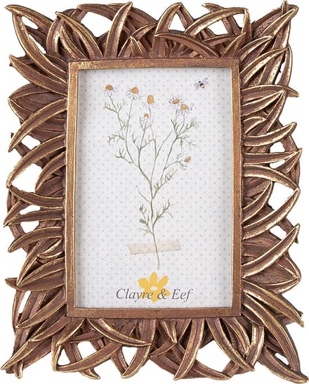 Clayre & Eef Fotolijst 10x15 cm Goudkleurig Polyresin