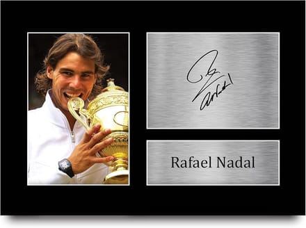Tennis Herinneringen Fotocadeaus met Handtekeningen - A4