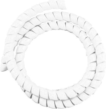 Kabelslang - Kabelbeschermer Winder - Kabelorganisatie - Flexibele Spiraalwikkeling - 200 cm - Wit