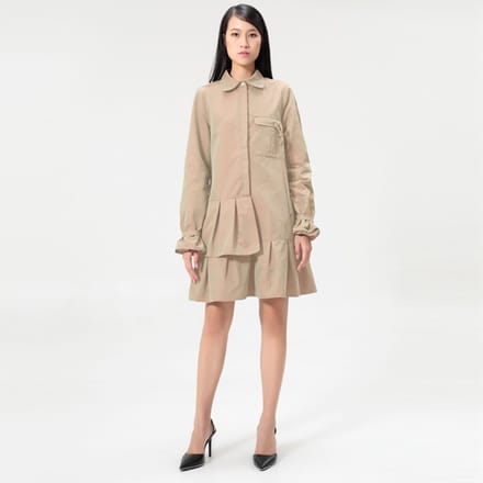 Safari-shirtjurk met lange mouwen