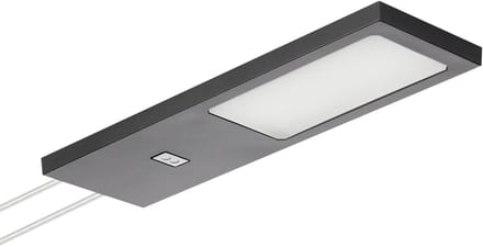 SOTECH set van 1 LED meubellamp GIULIA II met sensor zwart, 2700K warm wit incl. transformator & verdeler Onderkastverlichting
