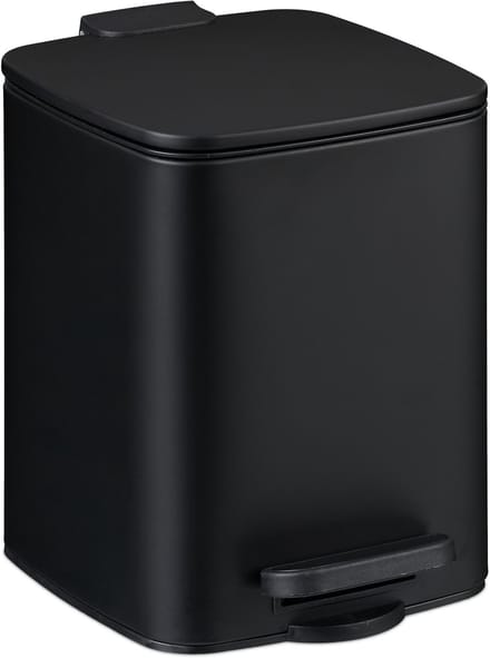badkamer prullenbak - 6 liter - softclose - metaal - pedaalemmer - wit