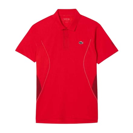 Lacoste Heren Tennis x Novak Djokovic Regular Poloshirt (Rood)