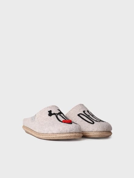 Damesslippers van vilt | DELI-DR