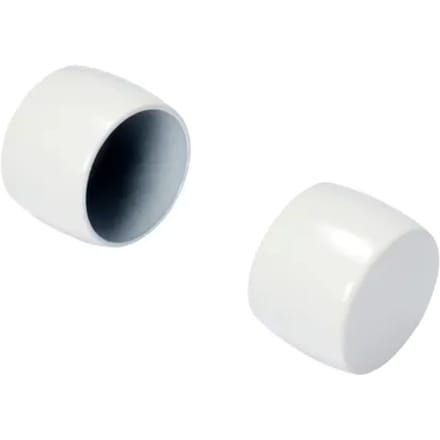 Decomode Eindknop Gordijnroede Elegant Gebroken Wit 20mm 2st