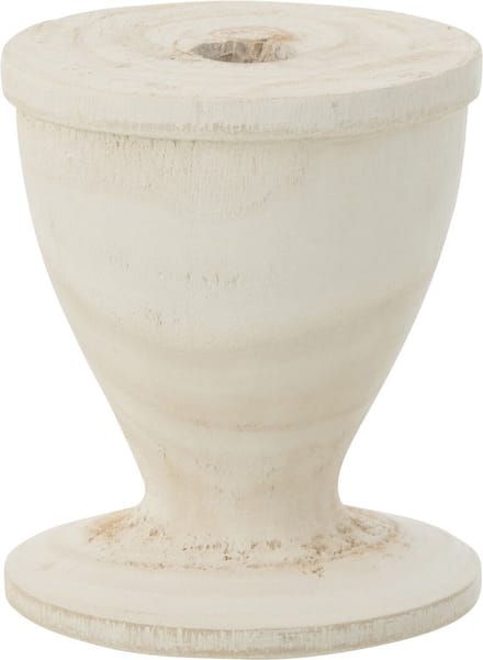 J-Line kaarshouder - hout - wit - small