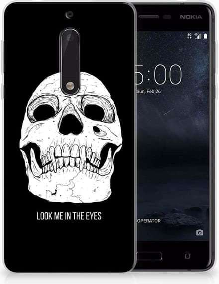 Silicone Back Case Nokia 5 Skull Eyes