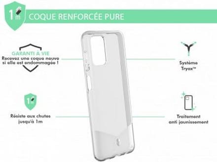 Force Case, Hoesje geschikt voor Samsung Galaxy A12 - PURE Versterkt, Transparant