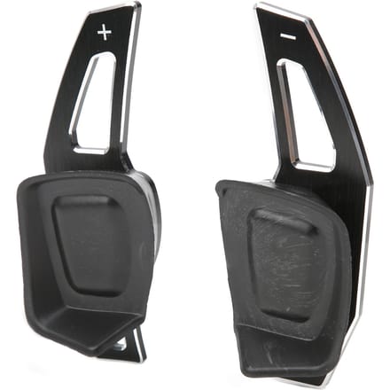 2 stuks Auto Stuurwiel Schakelpeddels Aluminiumlegering Antislip Interieur Decoratie Accessoires(Zwart )