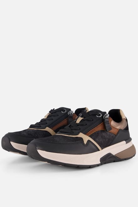 Gabor Gabor Rollingsoft Sneakers zwart Leer K-Leest