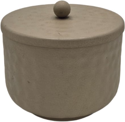 Deco4yourhome® - Voorraad pot - Snoeppot - Opbergen - Filo - Beige - Grijs - 14cm