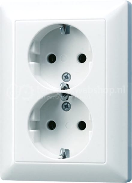 Jung AS500 Wandcontactdoos (WCD schakelmateriaal) - AS5020NKIUWW - E32RS