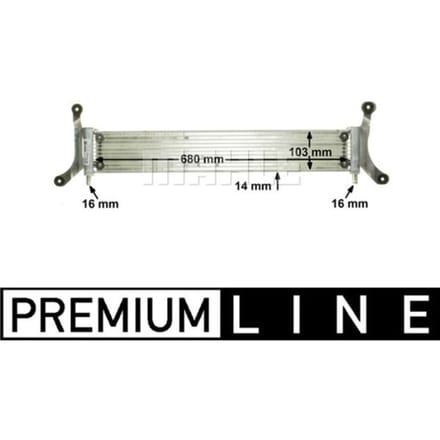 Lage-temperatuurRadiator, laadluchtRadiator MAHLE CIR 6 000P