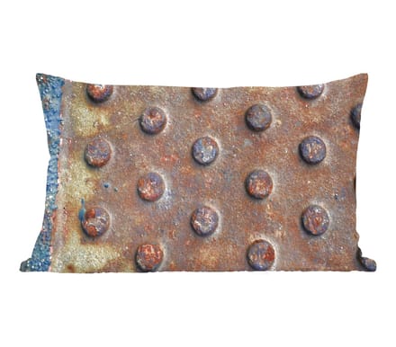 Sierkussens - Kussentjes Woonkamer - 60x40 cm - Industrieel - Diamantplaat - Roest