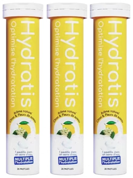 Hydratis Set van 3 x 20 Bruistabletten (Aroma : Citroen)