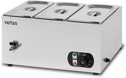Professionele Elektrische Buffetwarmer RVS - Warmhoudapparaat met 3 x GN Bakken