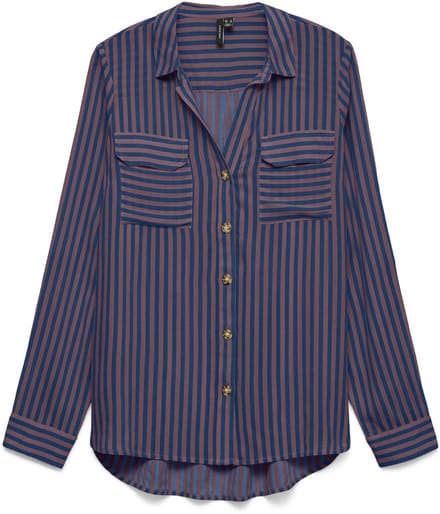 VERO MODA - VMBUMPY L/S SHIRT NEW WVN NOOS - Dames - Blouses