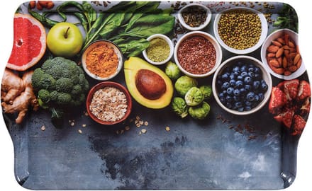Dienblad met Handvat, 48x30.5x3.5cm, Healthy Kitchen