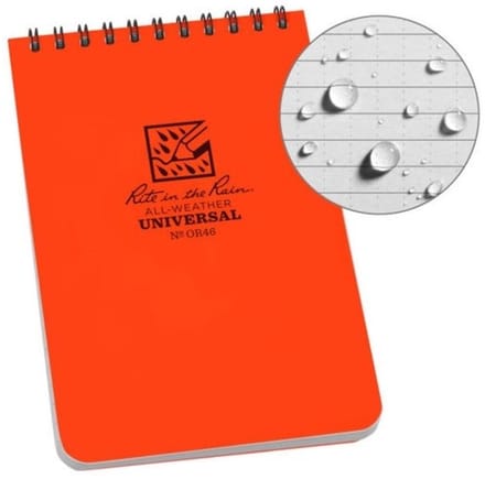 Rite in the Rain All-Weather Notebook - Top Spiraal - Oranje - Nr. OR46 -