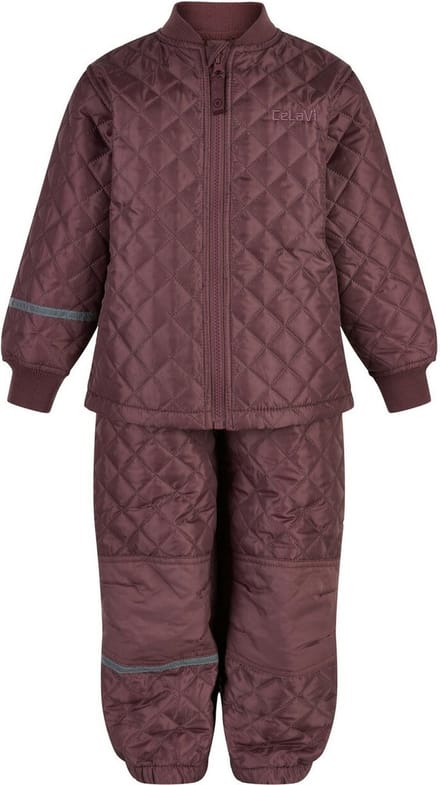 Celavi - Basic thermoset voor kinderen - Solid - Roosbruin - maat 116cm