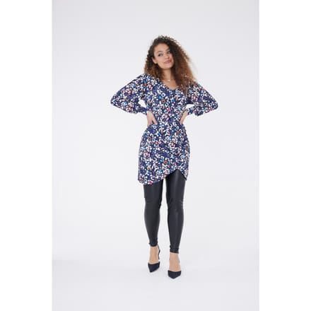 Bodycon jurk met luipaardprint - Paars