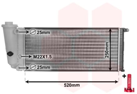 Van Wezel - RADIATOR VOOR FIAT PANDA 1980-2002 RA291169VWAN