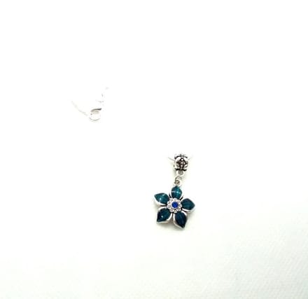 2 Love it Flower Blauw - Ketting
