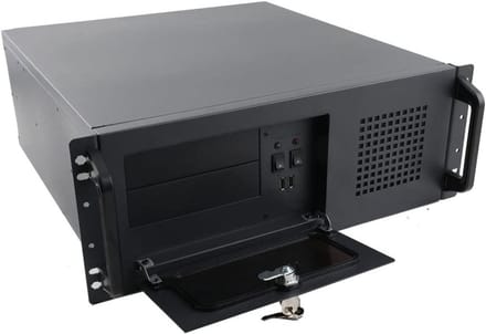 Server Behuizing - Rackmount Chassis - Server Installatie - Stofwerend Voorpaneel - 4U Hoogte - Zwart