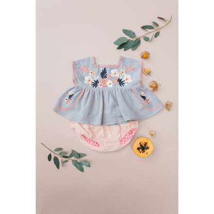 Louise Misha Top Tilu Silver Cloud Taglia: 9M | Camicie Outlet | kids | Grigio