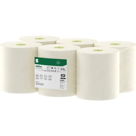 Handdoekrol Satino SYS1 GreenGrow 2-laags 6x175m naturel 307230