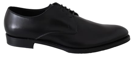Dolce & Gabbana Zwarte Leren SARTORIA Handgemaakte Schoenen