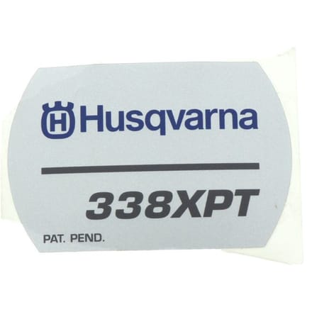 Husqvarna 338xpt starterkap sticker