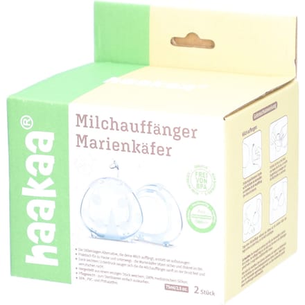 Haakaa Silicone Milk Collector - 75ml - Ladybug - 2st