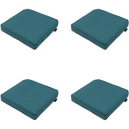 Madison - Zitkussen Sea blue canvas eco+ - Ca. 40x40 cm - Set van 4