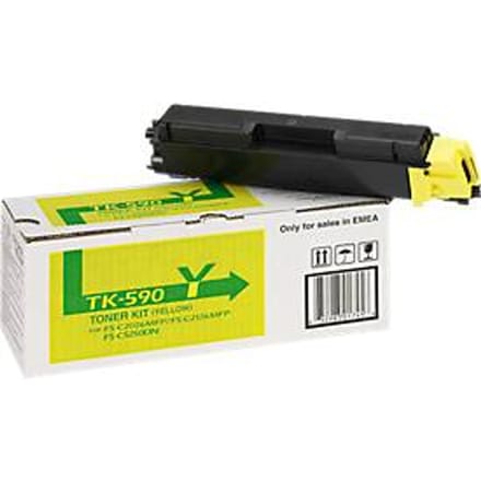 KYOCERA TK-590 serie tonercassette SET, cyaan, magenta, geel