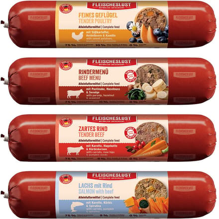 Fleischeslust Classic 6 x 800 g - Mixpakket (4 Soorten)