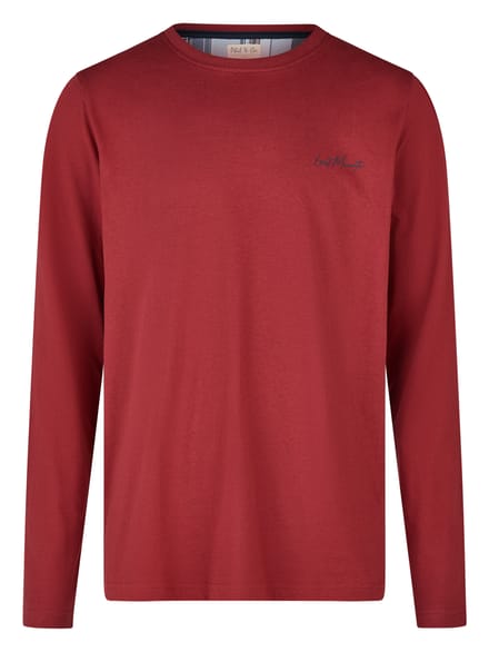 Phil & Co Heren Lange Pyjama Set Rood/Blauw Geruit - Maat XL