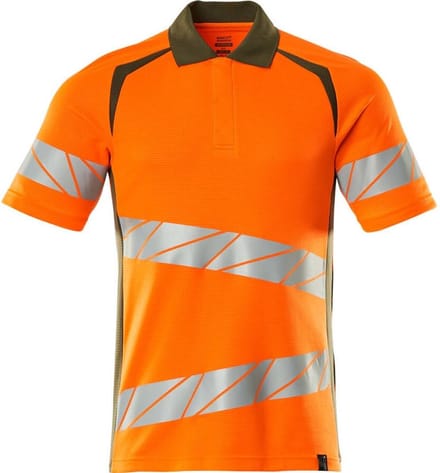 Mascot Accelerate Safe Poloshirt 19083-771 - hi-vis oranje/mosgroen - L