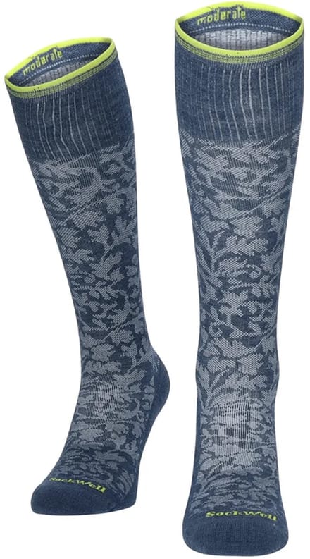 Sockwell - 1-Pack - Dames Compressiekousen - Spataderpreventie - Dames - denim - 39-43 - SW16W