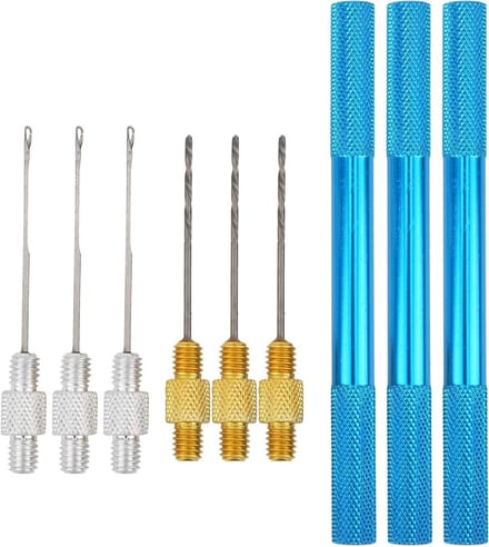 Baiting Tool Kit - Visset Naald Boor - Vissen Lokaas Voorbereiden - Multifunctionele Vis Tool - 3 stuks - Aluminium