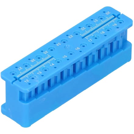 Support Bloc de Mesure Endo Dentaire Support Bloc Limes Endodontiques Règle de Mesure blue