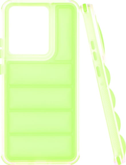 Hoesje geschikt voor Motorola Edge 50 Pro - Techsuit Wave Shield Shockproof Hard Case Back Cover - Groen
