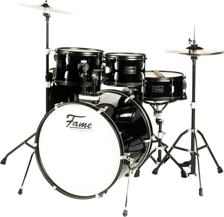 Fame FS22B First Step Rock Drum Set (Piano Black) - Drum set