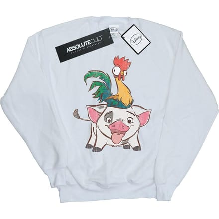 Disney Heren Moana Hei Hei en Pua Sweatshirt (Wit)