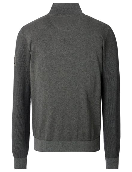 CASA MODA comfort fit schipperstrui - antraciet