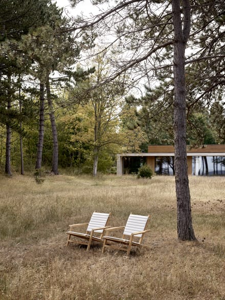Carl Hansen & Søn - AH603 Outdoor Deck Chair Ligstoel - bruin