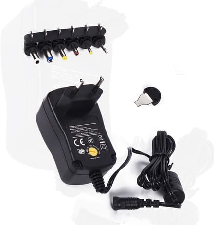 Universele adapter van 230V (AC) naar 3.0-12V (DC), 1000 mA - WD1774262263